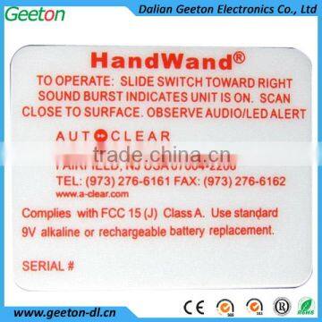 3M 468 Adhesive UV Printing Flat Sticker Plastic Warning Sign Label