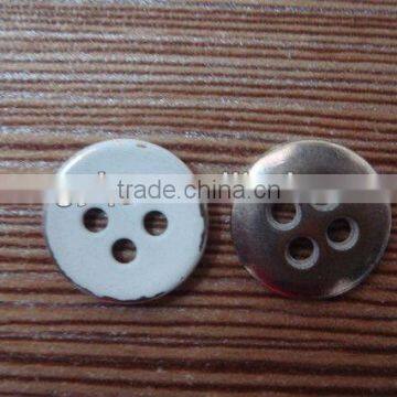 11.5mm small 4 holes paint white metal button for shirt