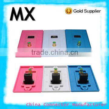 Electrical socket waterproof audio wall socket hdmi wall plate