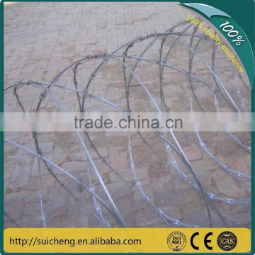 Guangzhou factory concertina wire fencing/ concertina razor wire prison fencing