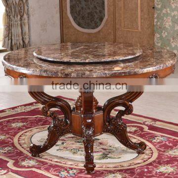 Factory manufactured artificial stone round marble slab dining table top