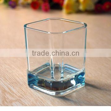 Double wall heat resistant glass coffee cup