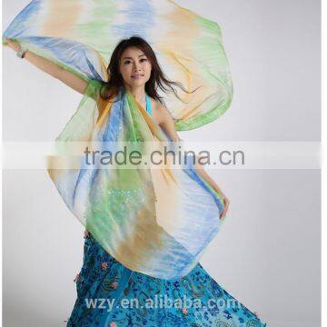 Gradient Tie-dyed Silk Belly Dance Veils photo-3
