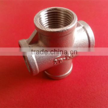 Stainless Steel Threaded Pipe Fittings Cross