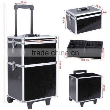 Trolley Cosmetic Case, Luggage Cosmetic Suitcases, pro Vanity Beauty Storage Suitcase Alu Beauty Trolley Case