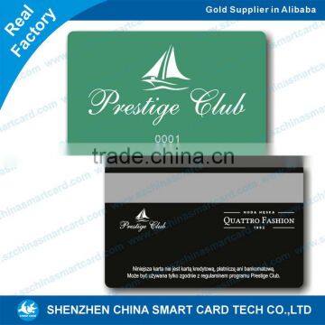 glossy off-set printed plastic encoders magnetic plastic cards