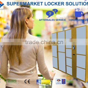 package deposit electronic storage selectable with finger print reader