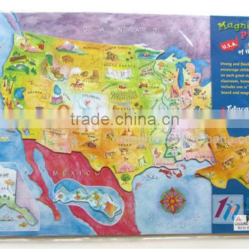 Magnetic USA puzzle /magnetic map