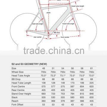 MeyerGlobal New design oem S2 carbon road bike parts china cheap bicycle frame bicicletas carbono can use 700C wheelset