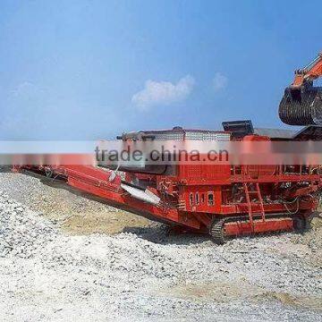 200-250 t/h tracked and hydraulic mobile crushing station
