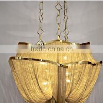 Metal Modern Light for Hotel Lobby Chain Chandelier