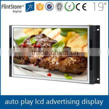 Flintstone 19 Inch Auto Play Video Display, Loop Play LCD Advertising Video Screen, LCD Play Video Screen