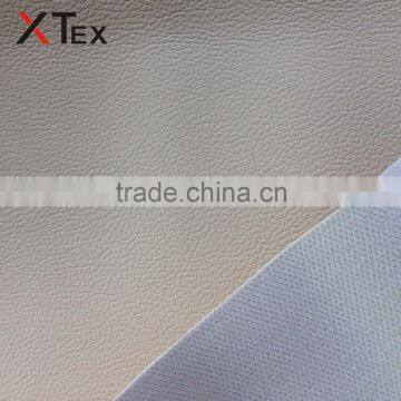 eco-friendly flame retardant leather fabric,fire retardant vinyl with french terry for sofa upholstery