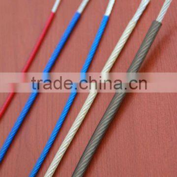 3mm 304 PVC Coated Stainless steel wire rope / steel cable