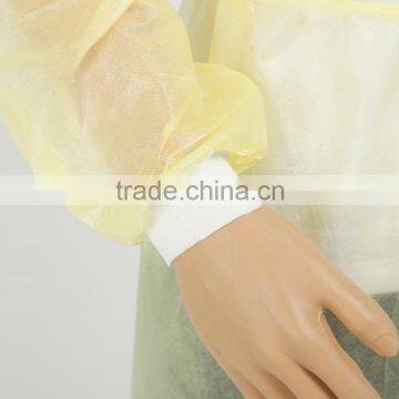 ZR-IG011 Level 2, 3Ply SMS, Full Back, Tape Tab Neck, Waist Tie, Elastic Cuff, Overlocking Seam Medical Isolation Gown photo-3