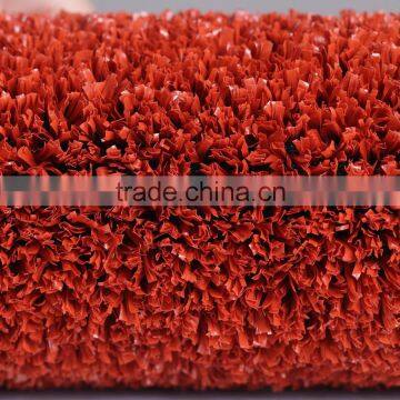 Decorative Artificial Grass Synthetic Turf With Red Color