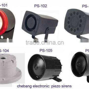 hot sale 12v 24v white piezo alarm siren PS-104