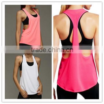 2015 Women sex tank top with sports bra,yoga wear