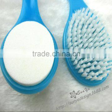 Big Size Plastic Nail Brush With Pumice Stone photo-2