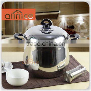 Encapsulated Bottom drum type high stock pot with steel cover