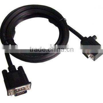 Black color 90 degree 15pin VGA cable