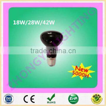 R50 Infrared heat lamp for animals black halogen bulb 18w28w42w