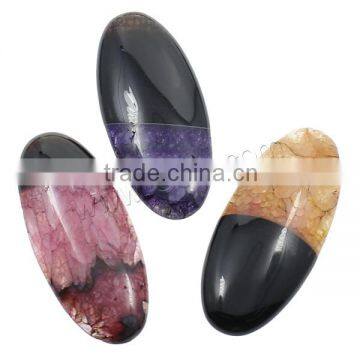 Mixed Colors Dragon Veins Agate Agate Cabochon