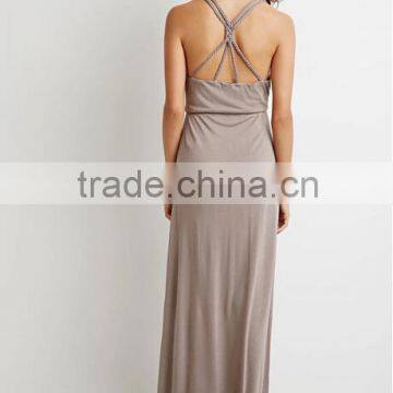 Online Shop China Clothing Cotton Long Maxi Sexy Dresses for Ladies photo-3