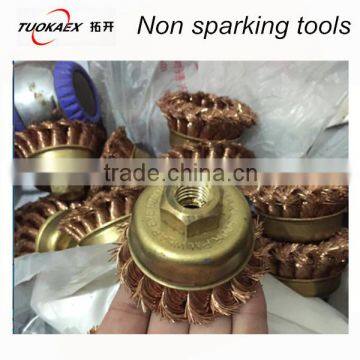 Brass Cup Wire brush Cleaning Brush