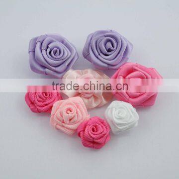 2015 hot new handmade designs of ribbon flowers