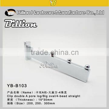 Metal Chrome Clothing Hooks Square Slotted Hooks