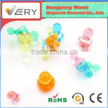 Wholesale custom logo CE,SGS VERYMAG push pin neodymium magnets fridge and writting boards magnet