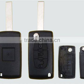 Cheap Price Citroen c3 Key Shell For 3B light button 407 Flip Remote Car Fob Case CITROEN C2 C3 C4 C5 C6 Keyless Shell