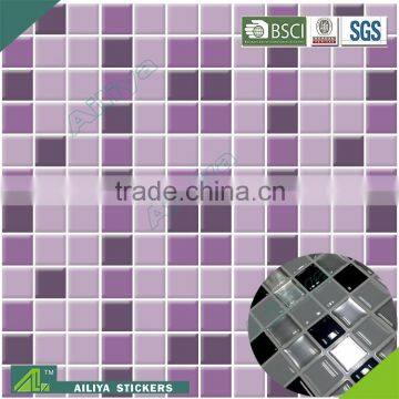 BSCI factory audit customized pvc free removable room decor 3d wall self adhesive kitchen wall tiles