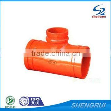 Hight Quality Ductile Iron Grooved Mechanical Tee,Pipe Fittings Barred Tee