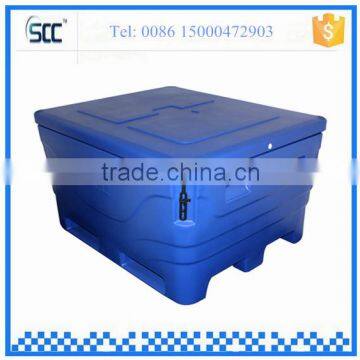 SCC 1000L Rotomold plastic container for fish, marine fish cooler, fish tub