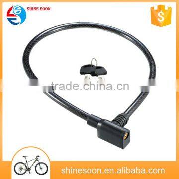 Custom competitive price PVC high quality whole sale bicycle bike lock Motorcycle anti-theft lock for hot sale