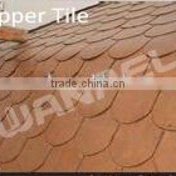 New Prducts on China Market, Fish Scale Asphalt Base Copper Roof Shingle photo-3