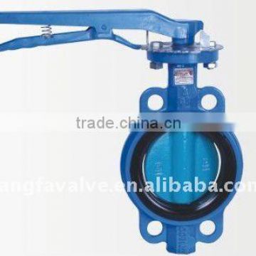 non pin cast iron butterfly valve