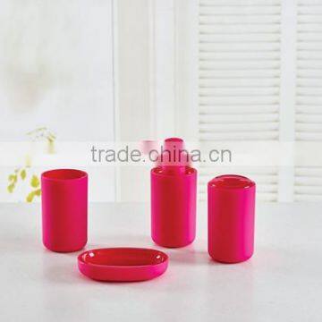 colorful hot sale new design 4pcs bathroom accessories set