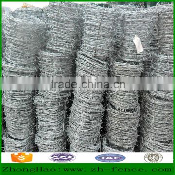 Hot dipped galvanized PVC coated Barbed Wire high security fence