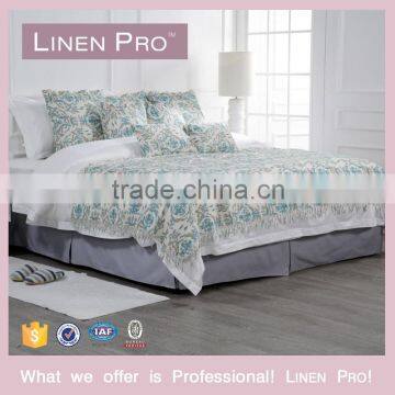 LinenPro Eliya Hotel Sateen Percale Plain Hotel Bedding Set Hotel Bed Runner