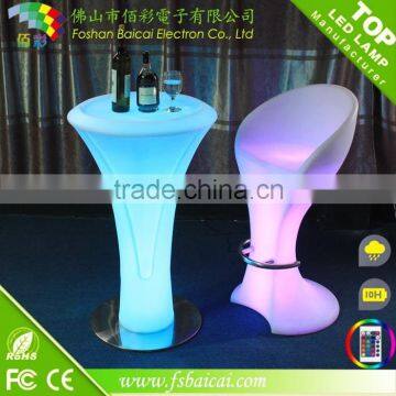 Unique illuminated led bar furniture/led table/led night club table