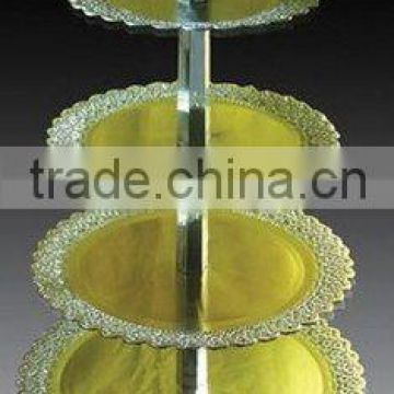 Golden Plastic Cake Stand