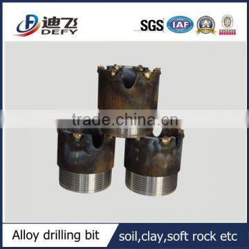 high efficiency alloy bit for soil,clay,soft stratum drilling