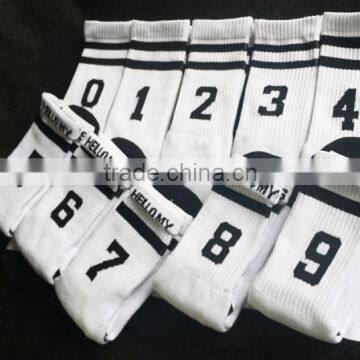 knee high soccer sock custom logo sock football sock