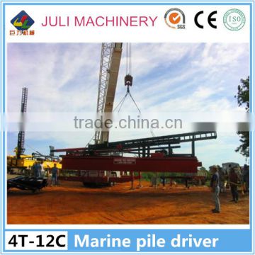 Near shore high quality hydraulic marine pile driving barges