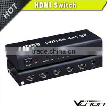 2016 new arrival 4x1 optical audio HDMI switch