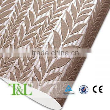 Shanghai wallpapers 3d leaf design non-woven wallpaper