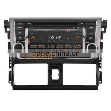 Car Headunit Radio GPS Navigation DVD Player Stereo For TOYOTA YARIS VIOS 2014